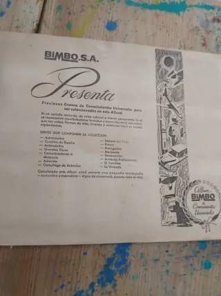 Álbum Bimbo Conocimientos Universales 1963
