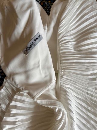 Vestido largo blanco fiesta/boda T-S/M