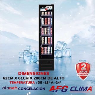 CONGELADORES VERTICALES AFANEH DE 1,2,3,4 PUERTAS