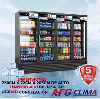 CONGELADORES VERTICALES AFANEH DE 1,2,3,4 PUERTAS