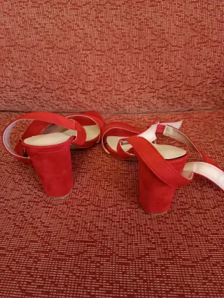 Sandalias Rojas Talla 38