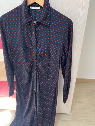 Vestido EasyWear azul y rojo talla M