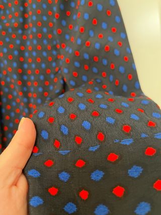 Vestido EasyWear azul y rojo talla M