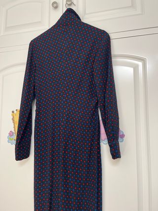 Vestido EasyWear azul y rojo talla M