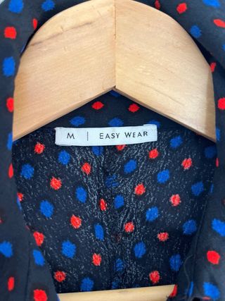 Vestido EasyWear azul y rojo talla M