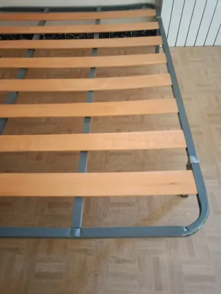 Somier 135cm Metal y Madera