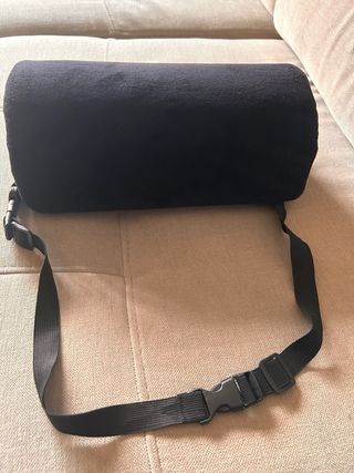 Cojín Lumbar Negro Fleece