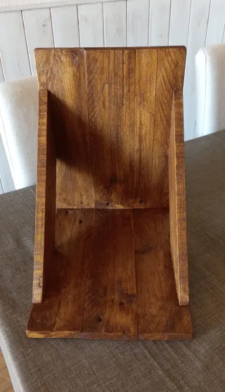 Organizador de vinilos de madera maciza