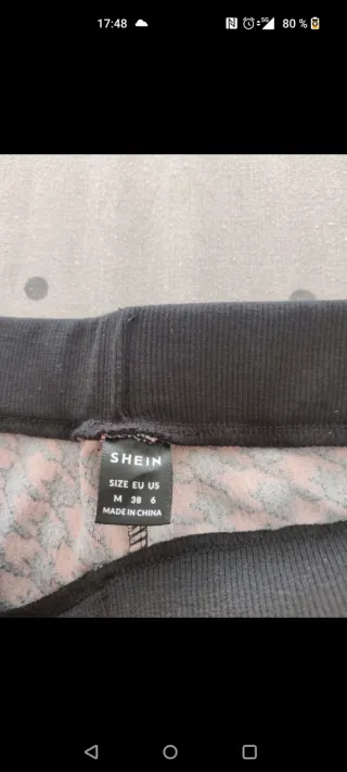 Conjunto Shein Top y Pantalón Estampado