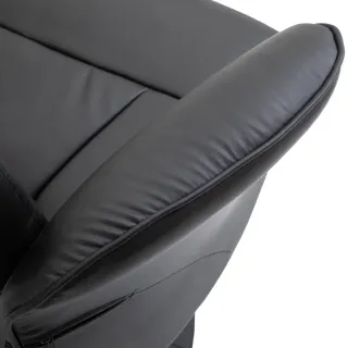 Sillón Relax Negro con Reposapiés