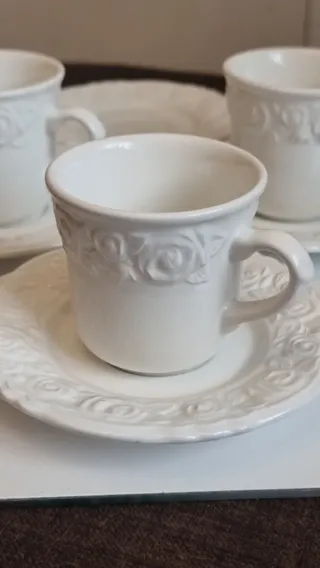 Juego Tazas Quadrifoglio 3pz con Platos