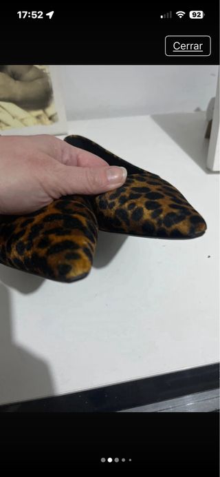 Bailarinas Zara Leopardo Talla 38
