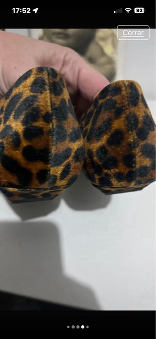 Bailarinas Zara Leopardo Talla 38