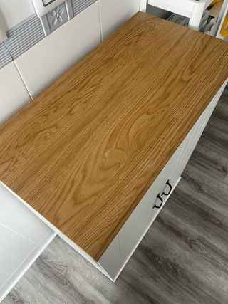 Mueble Almacenaje Blanco y Madera