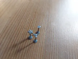Pendientes plata con diamantes