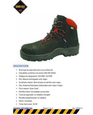 Botas Arpón Black GORE-TEX Seguridad + Regalo