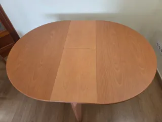 Mesa redonda extensible madera