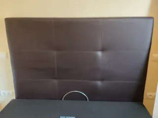 Cabecero Cama Polipiel Marrón chocolate 150cm