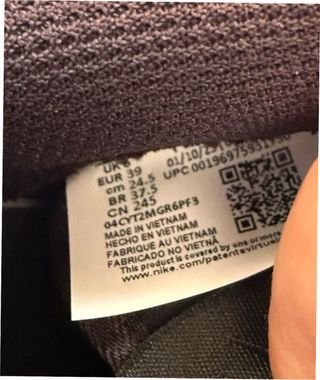 Nike Air Force 1 Low '07 Negras Talla 39