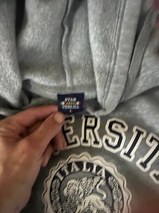 Sudadera Universitaria Venezia Gris