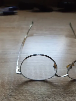 Gafas Redondas Plata y Verde
