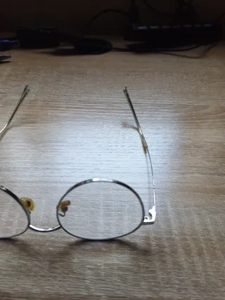 Gafas Redondas Plata y Verde