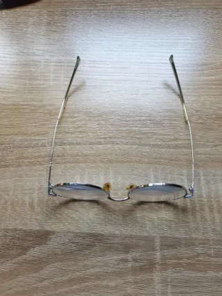 Gafas Redondas Plata y Verde