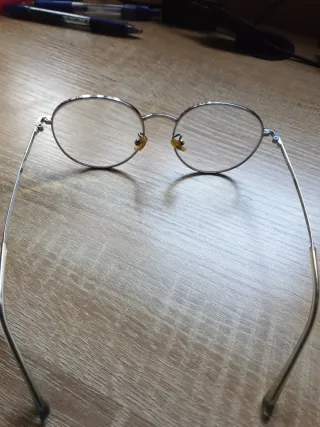 Gafas Redondas Plata y Verde
