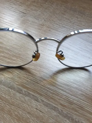 Gafas Redondas Plata y Verde