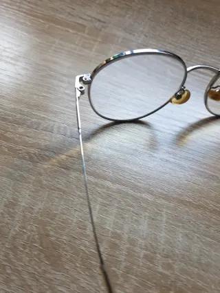 Gafas Redondas Plata y Verde