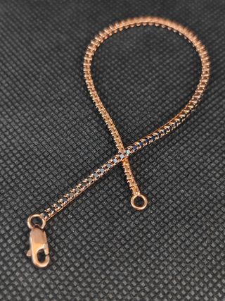 Pulsera plata 925 baño bronce 051-05-00607