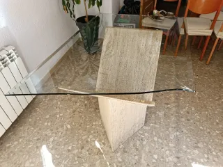 Pie de mesa cristal 160x90