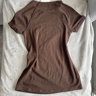 Camiseta manga corta marrón