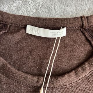 Camiseta manga corta marrón