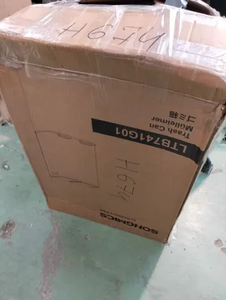 SONGMICS Silla Mecedora con Apoyabrazos de Madera