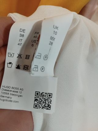 Vestido Largo Seda BOSS Geométrico