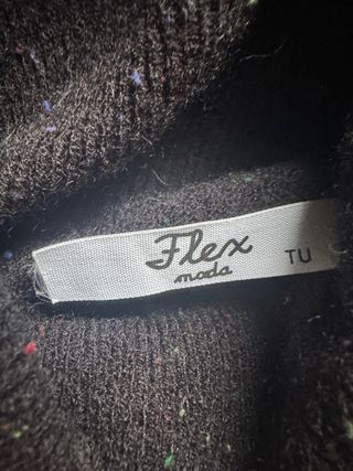 Jersey FLEX moda cuello alto negro