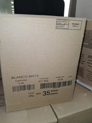 EN MADRID, Azulejo blanco 20x20 MADRID