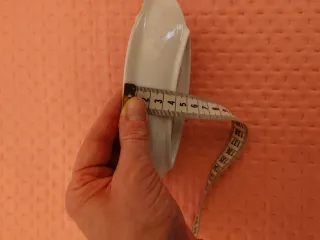 Foglia in porcellana dipinta a mano scuotatasche