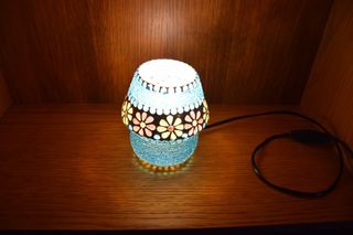 Candeeiro elétrico de vidro