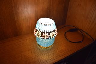 Candeeiro elétrico de vidro