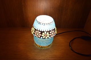 Candeeiro elétrico de vidro