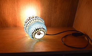 Candeeiro elétrico de vidro