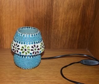 Candeeiro elétrico de vidro