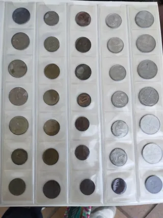 Hoja 35 Monedas Alemanas Varios Años