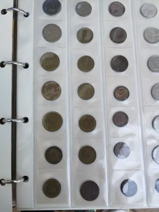 Hoja 35 Monedas Alemanas Varios Años