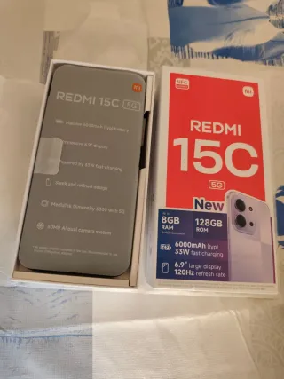 Redmi 15c a estrenar desprencitado para foto