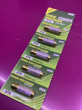Pilas Alcalinas 27A 12V (Paquete de 5)