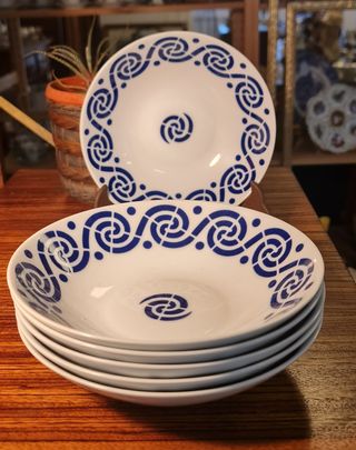 6 Platos Hondos Sargadelos Espiroide