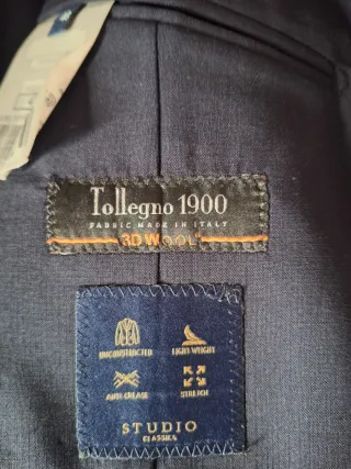 Traje de vestir azul marino hombre